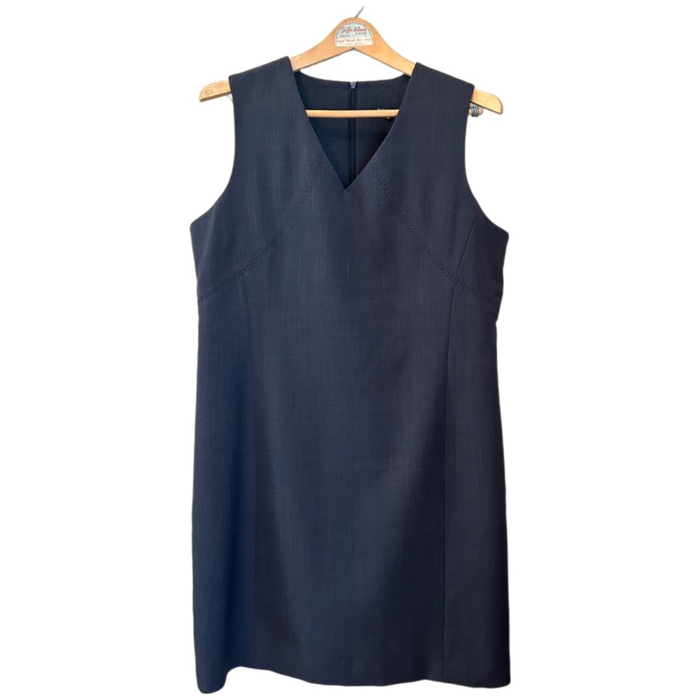 Vintage Charcoal Japon Et Chine V-neck A-Line Dress, Size 12